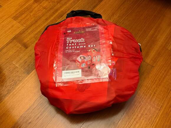 Kiddzery Other - Kiddzery Fire Truck Tent with Costume Set